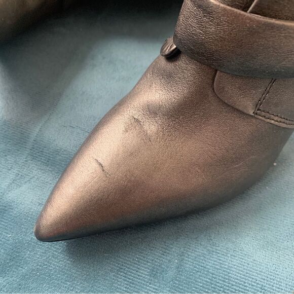 Made in Italy High End‎ High Heels Ankle  Leather Boots 8,5 - Picture 5 of 10